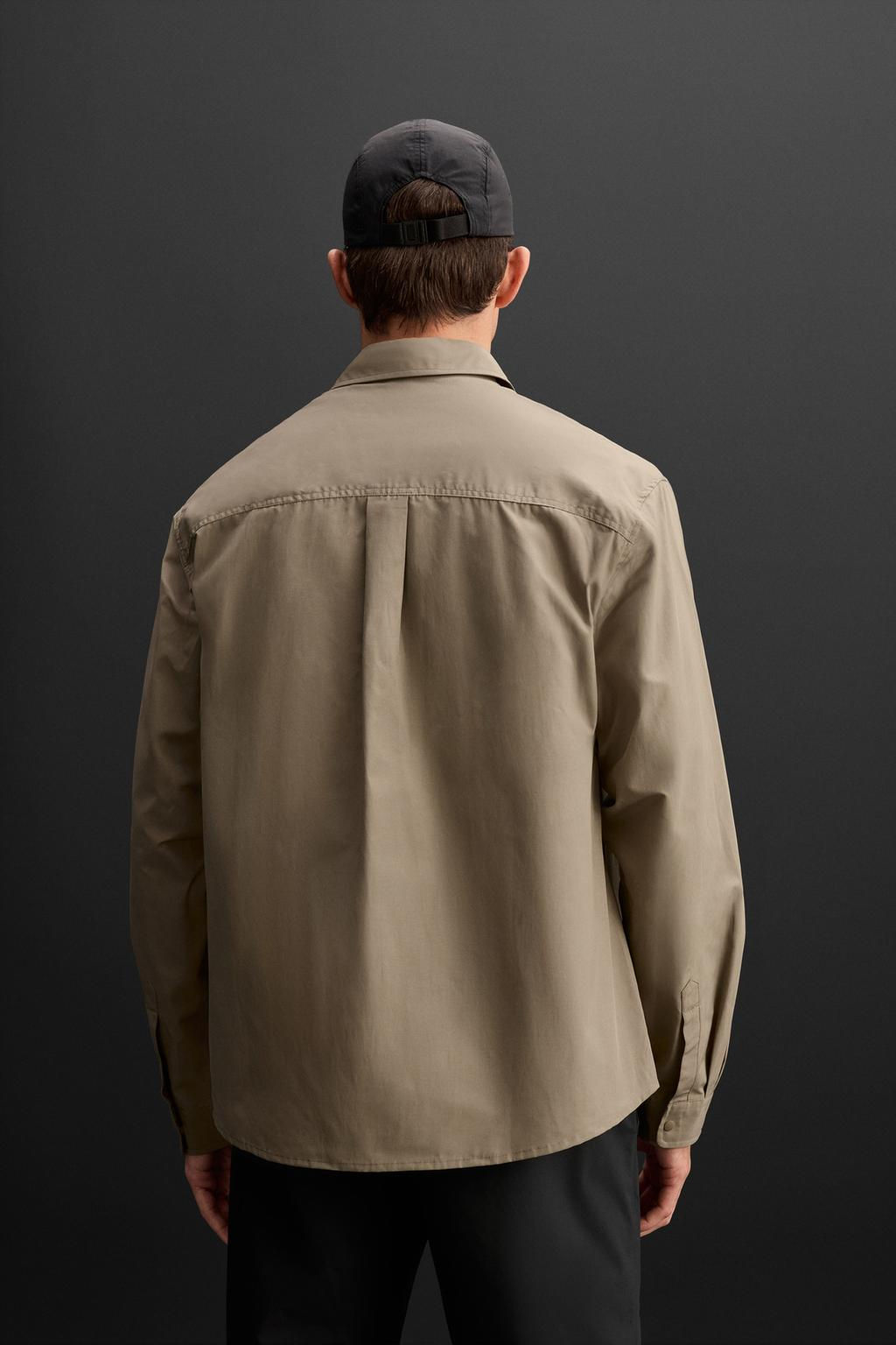 TECHNICAL OVERSHIRT WITH POCKET - Zara фото 3
