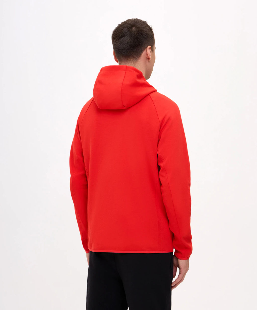 Худи на молнии JOGEL ESSENTIAL Athlete Hooded FZ Jacket, красный  фото 8