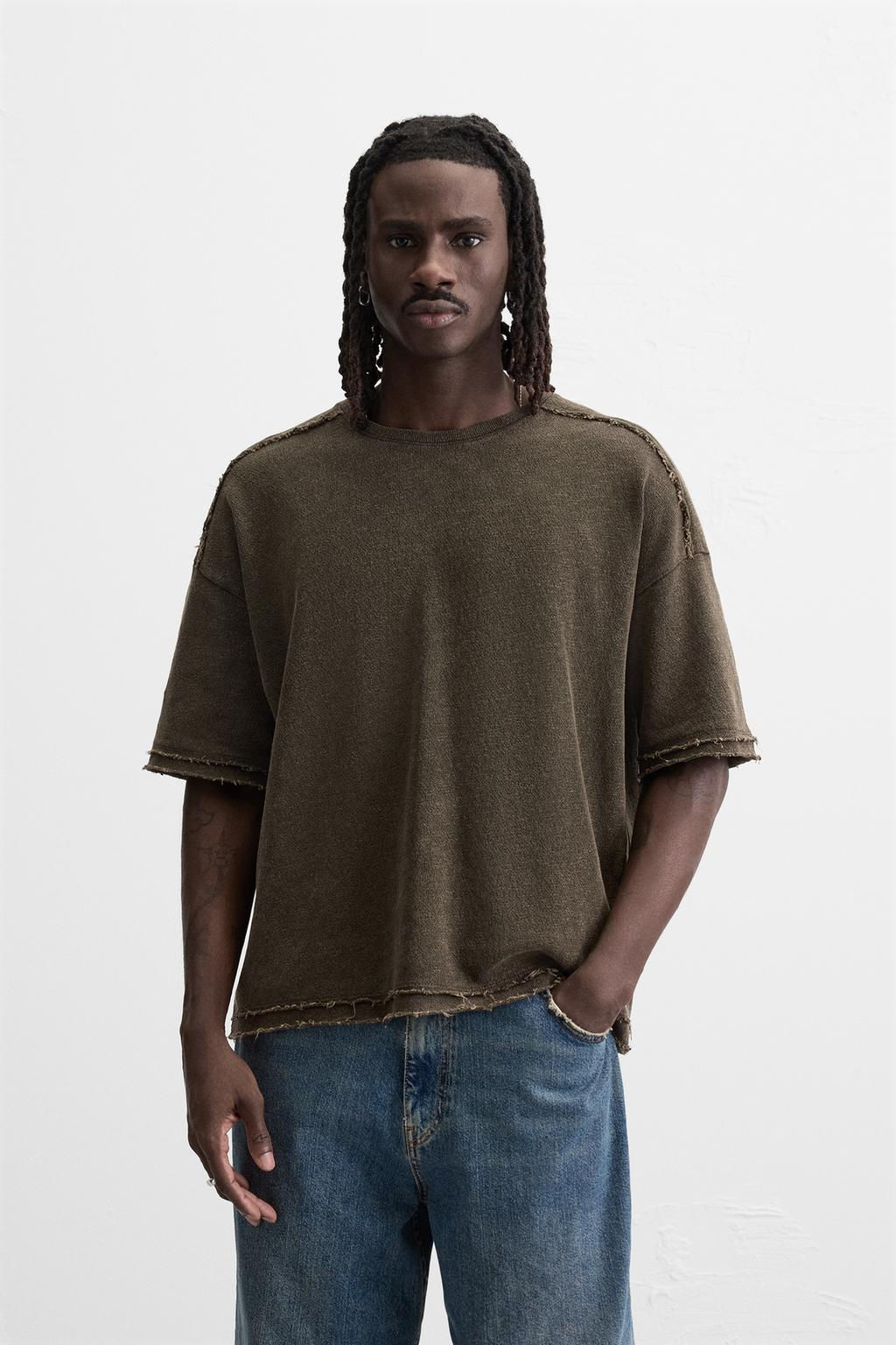 FADED KNIT T-SHIRT - Zara фото 2