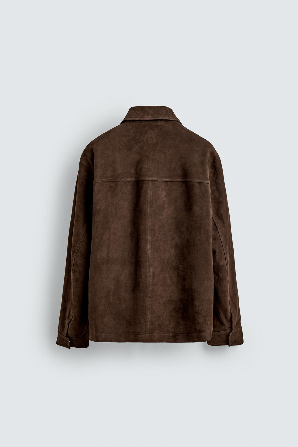 SOBRECAMISA PIEL ANTE BOLSILLOS / Marr?n - Zara фото 8