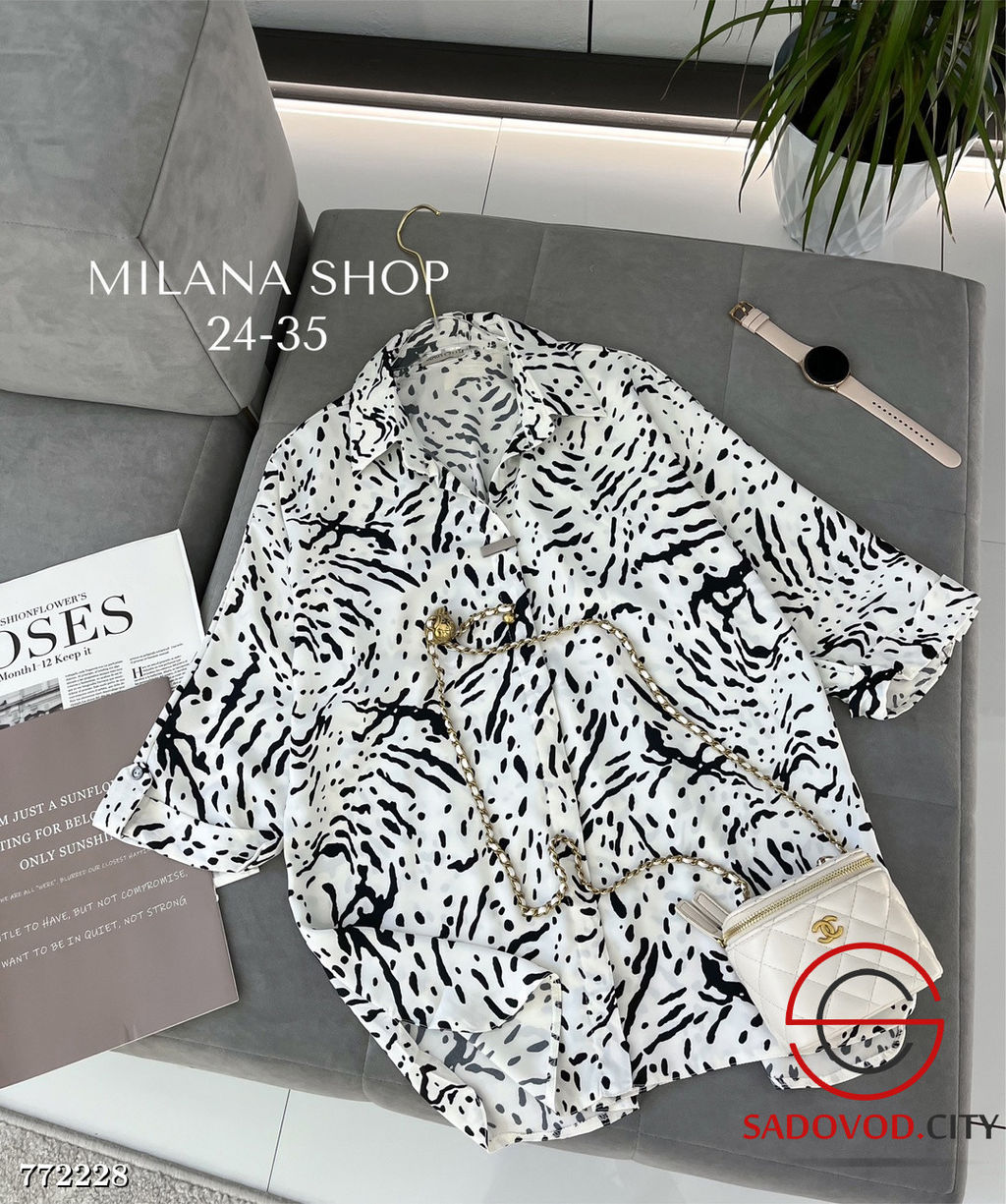 Женская рубашка с принтом - Zum ming фото 2