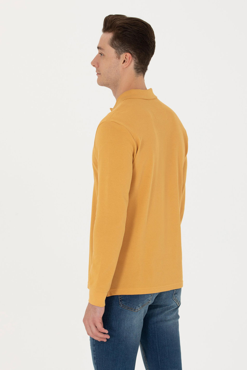 U. S. Polo Assn / Мужской горчичный базовый свитшот - U.s. polo assn фото 19