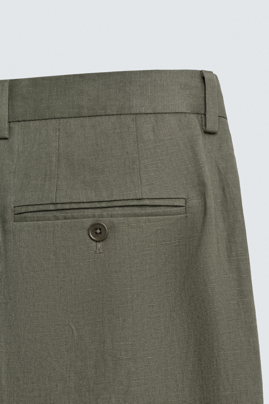 PANTAL?N TRAJE 100% LINO / Verde claro - Zara фото 8