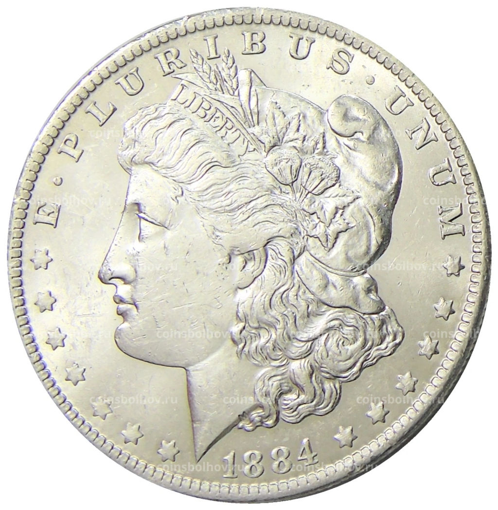 1 доллар 1884 года О США Доллар Моргана