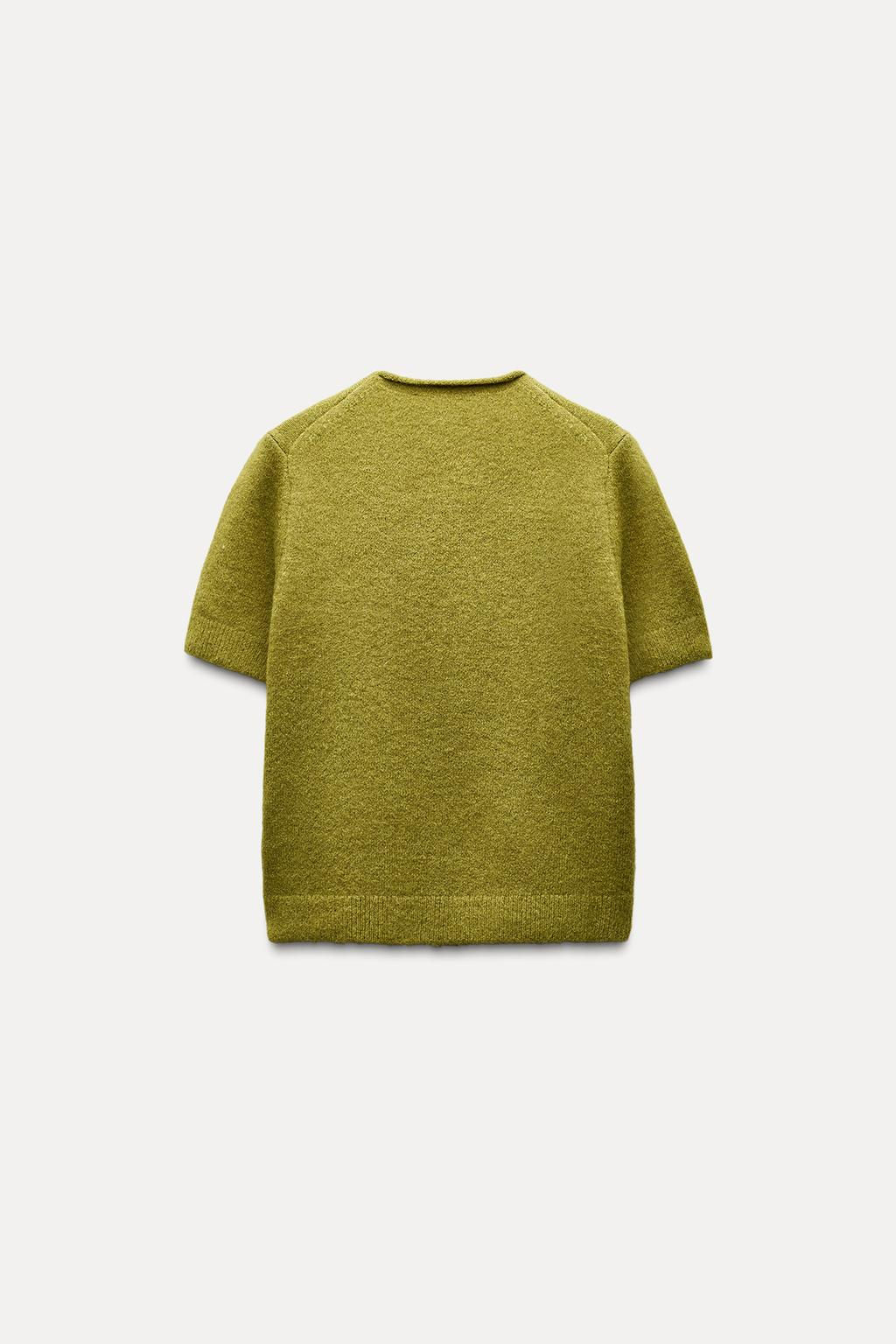 SOFT KNIT SHORT SLEEVE SWEATER - Zara фото 5