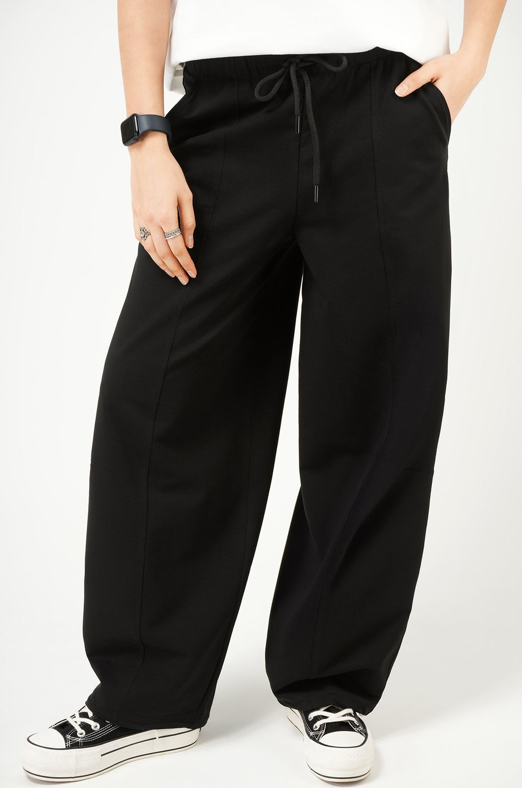 Женские брюки-багги из футера Happyfox фото 7