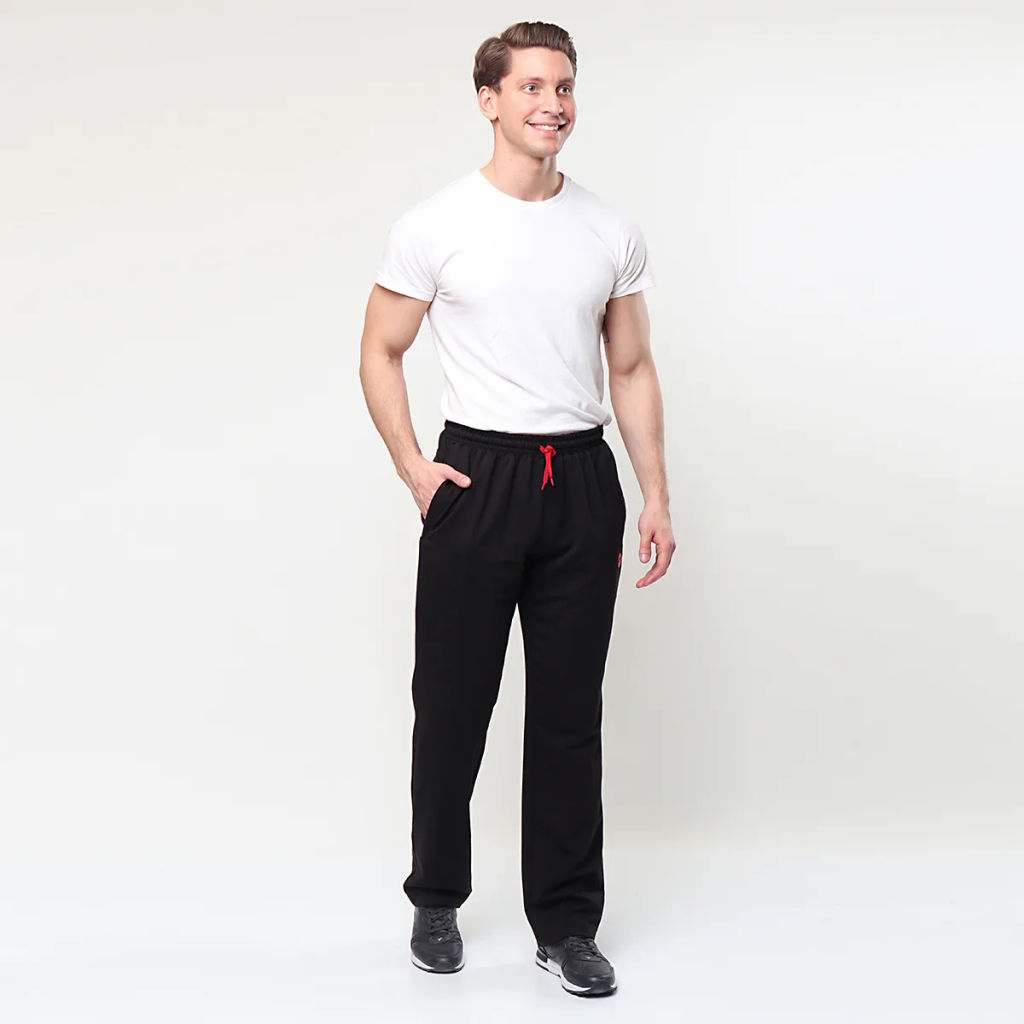 RODOS Брюки М-232 Чёрный/Красный