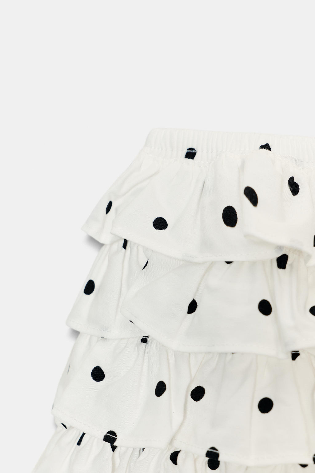SHORTS MINI VOLANTES LUNARES / Crudo / Negro - Zara фото 8