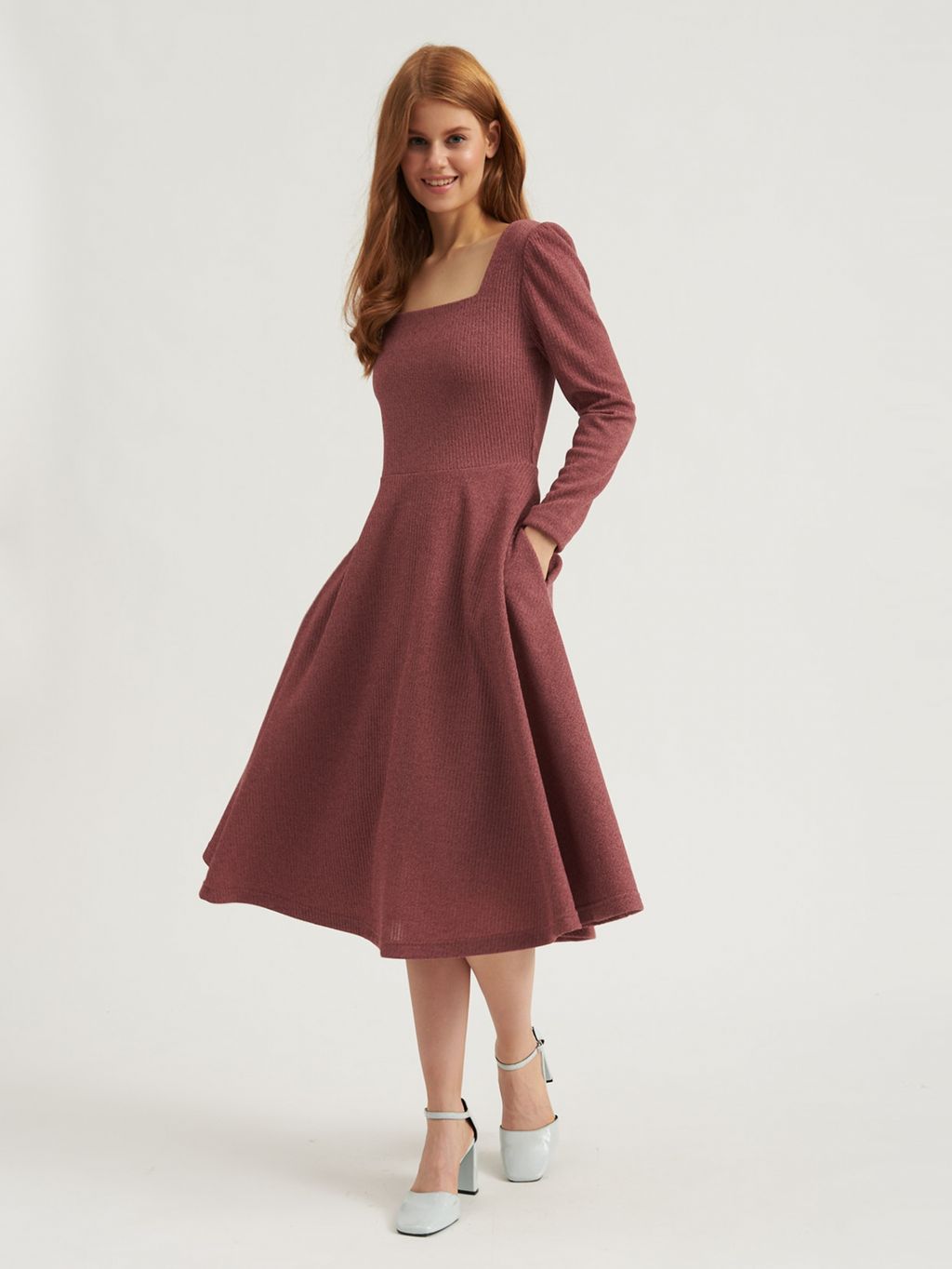 Платье в рубчик OD-670-3 - Tantino фото 3