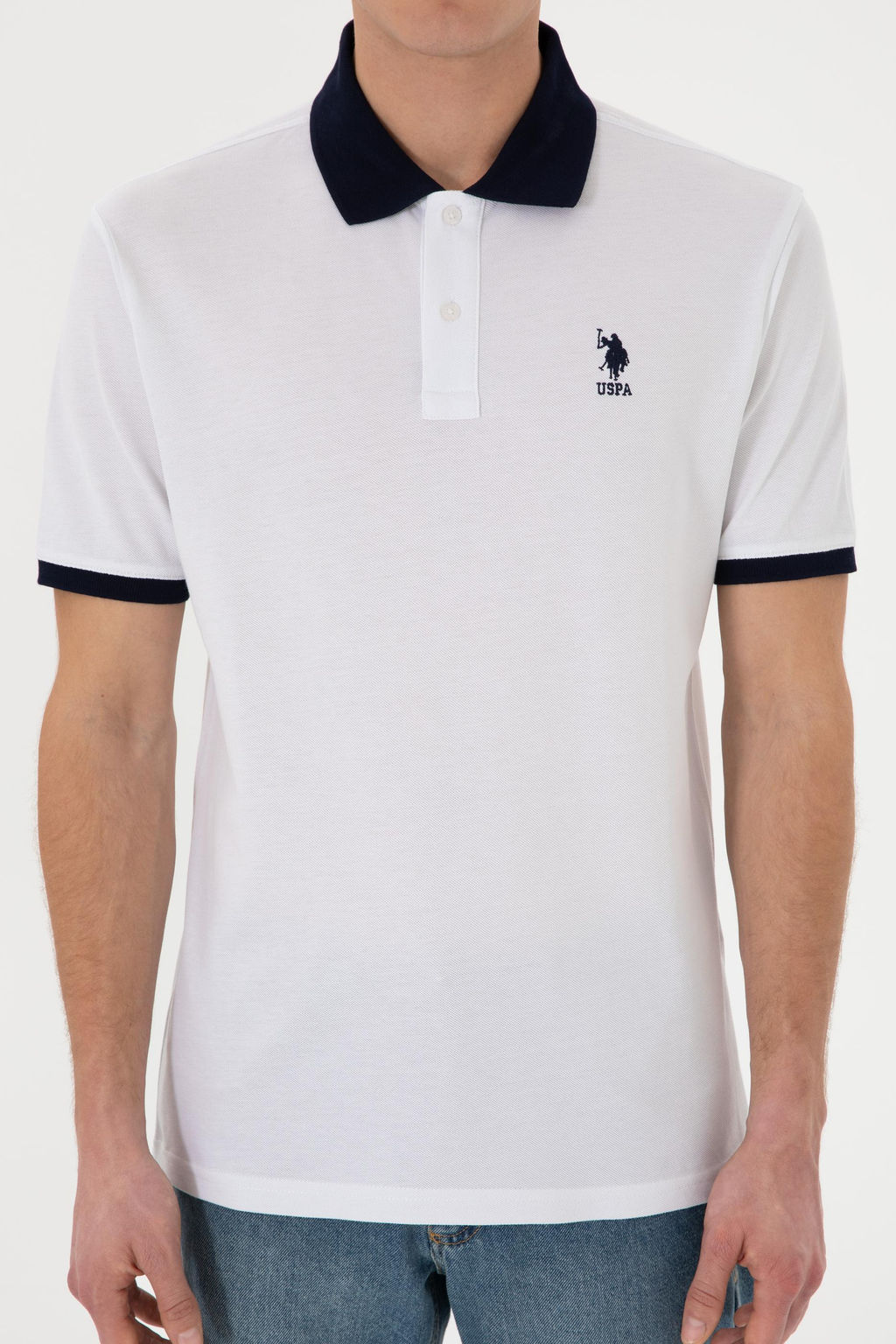 Erkek Beyaz Basic Ti__rt Sepette S_rpriz _ndirim - U.s. polo assn фото 7