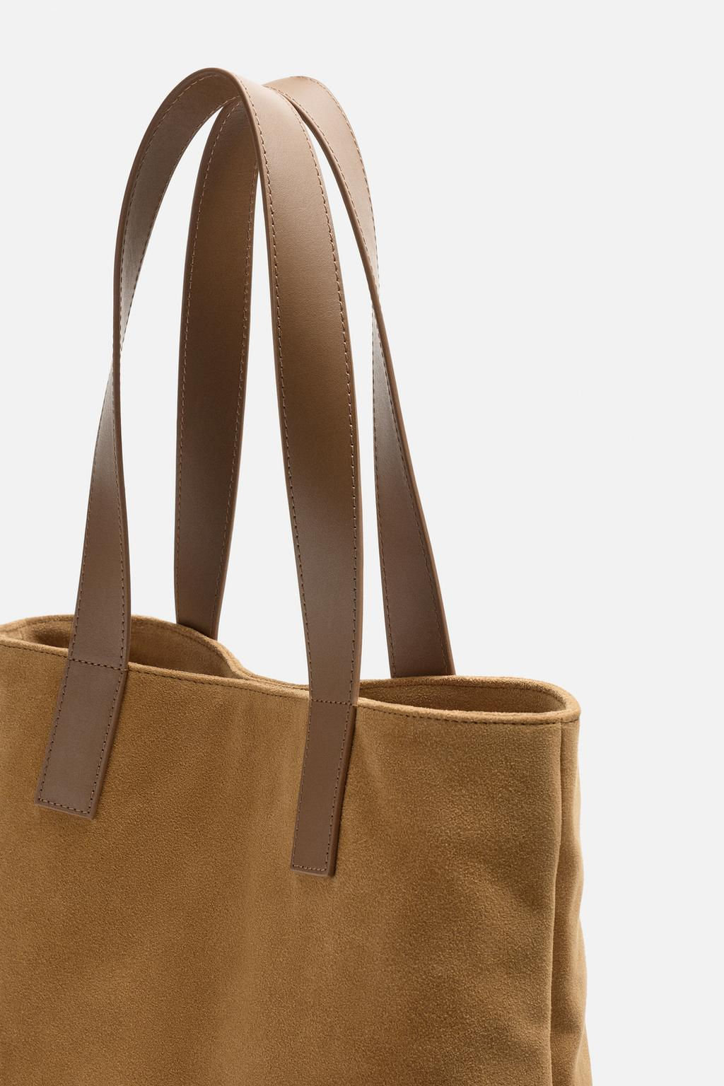 LEATHER SHOPPER BAG - Zara фото 5