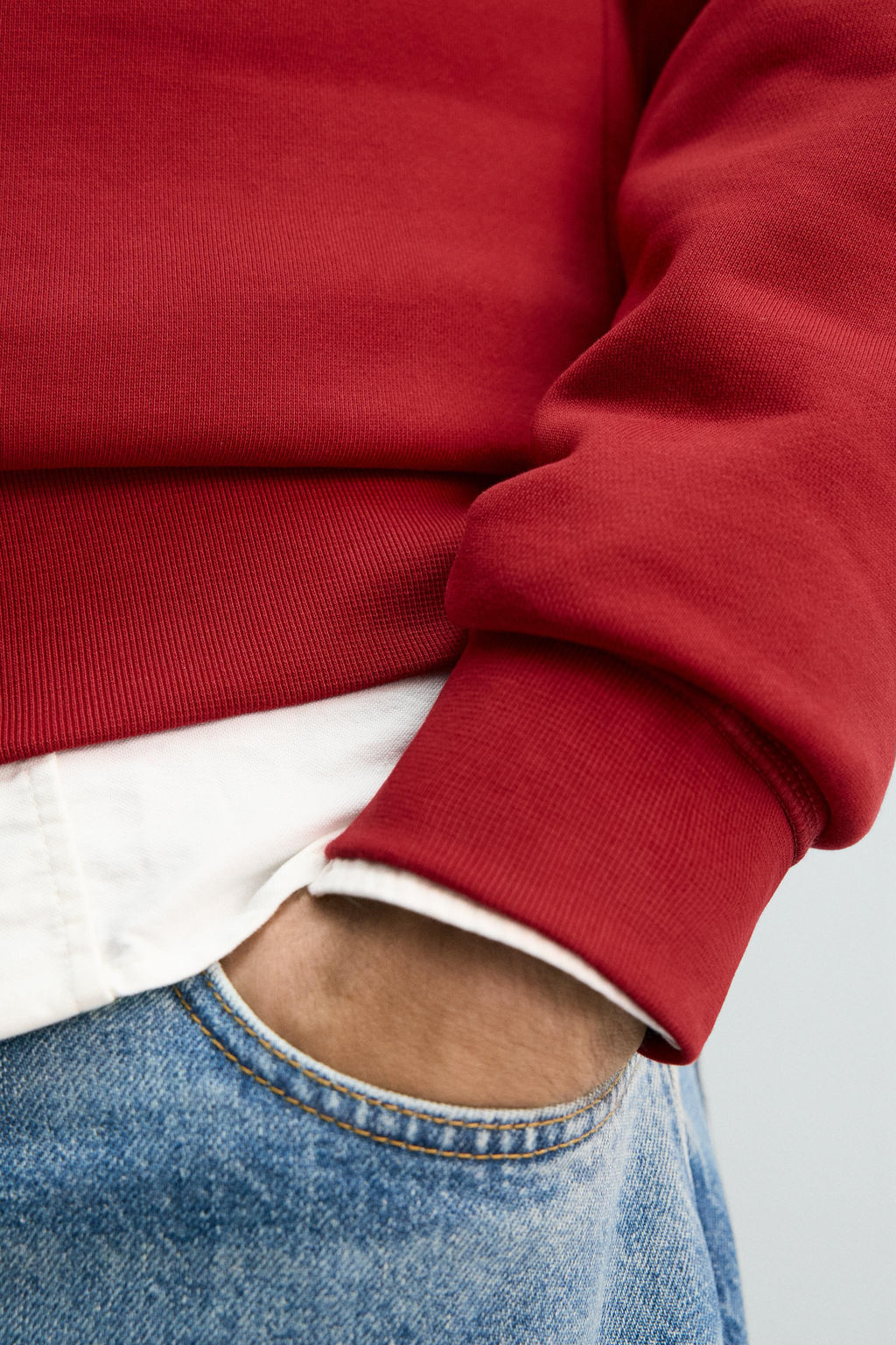 BASIC QUARTER-ZIP SWEATSHIRT - Zara фото 14