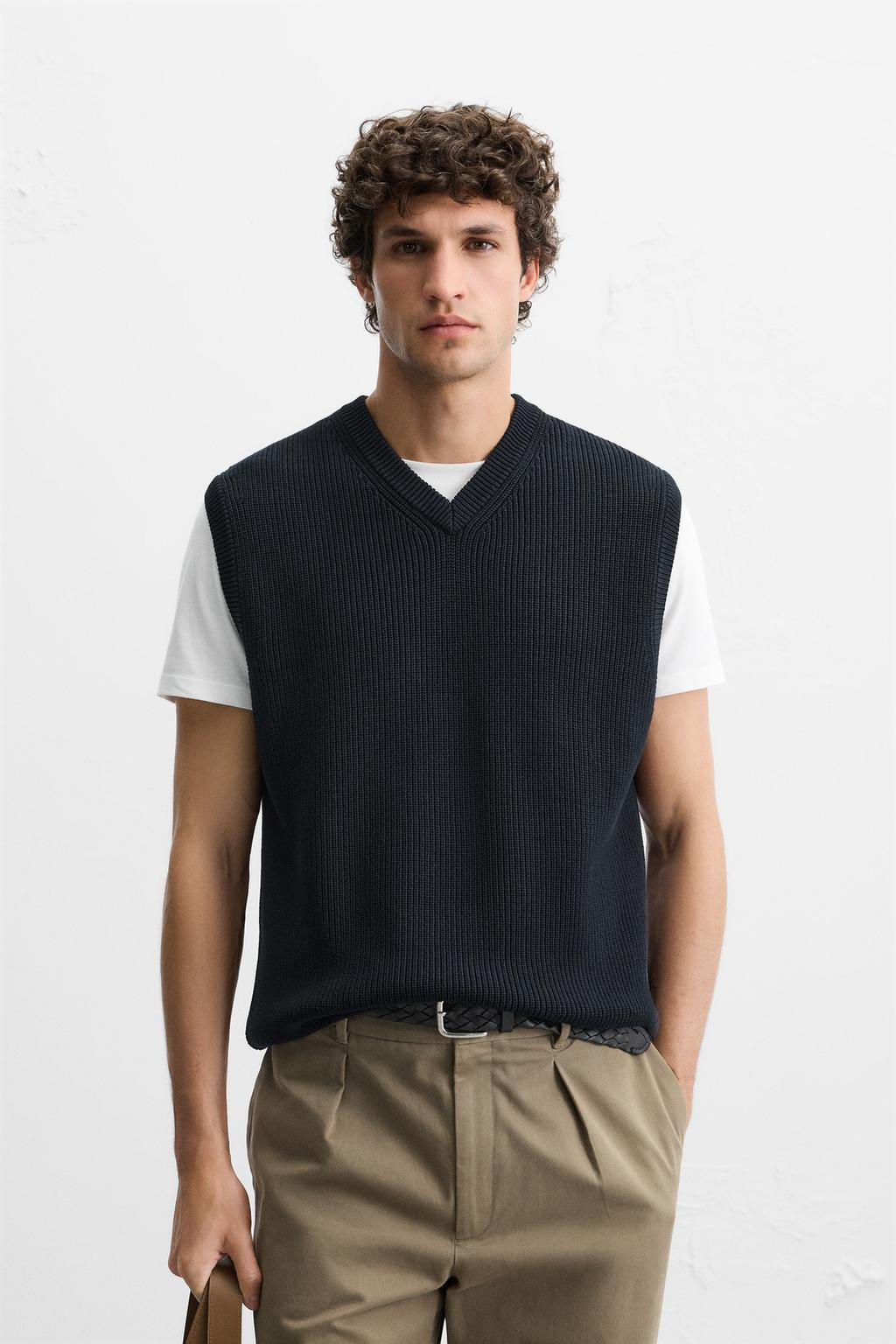 TEXTURED KNIT VEST - Zara фото 2