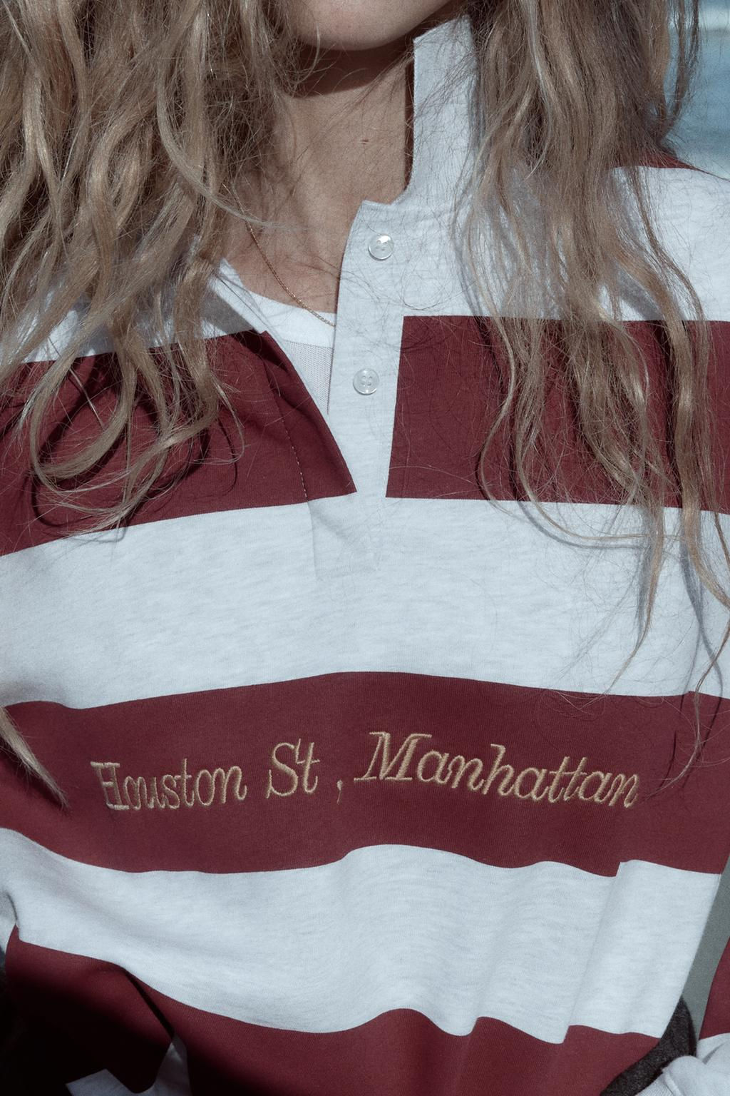VARSITY POLO COLLAR SWEATSHIRT - Zara фото 2