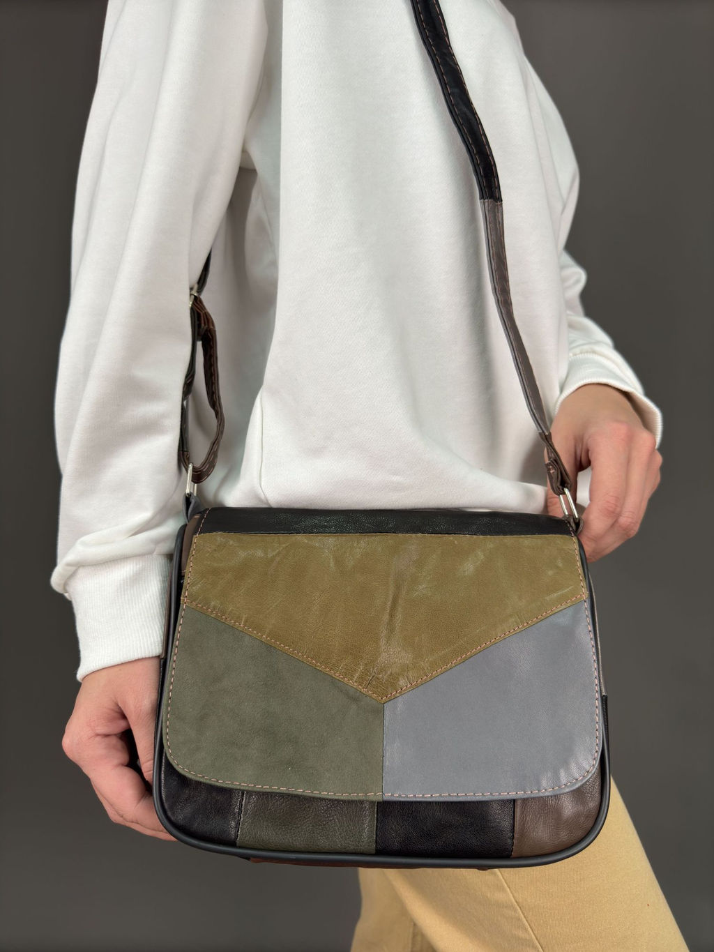 Сумка женская из телячьей кожи