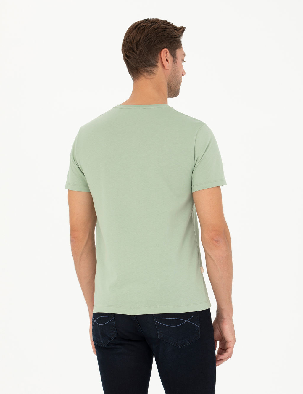 Ye_il Slim Fit Basic Ti__rt