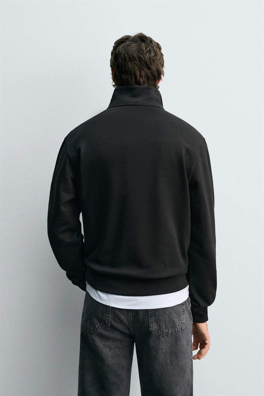 BASIC QUARTER-ZIP SWEATSHIRT - Zara фото 13