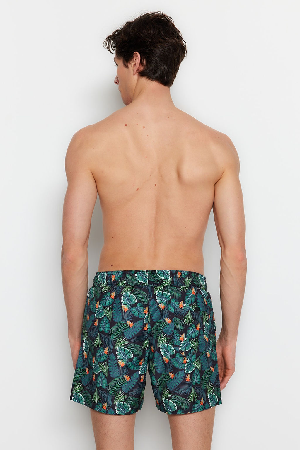 TRENDYOL MAN Yesil Tropik Bask?l? Standart Boy Mayo Deniz Sortu TMNSS21DS0013 - Trendyolmilla фото 5