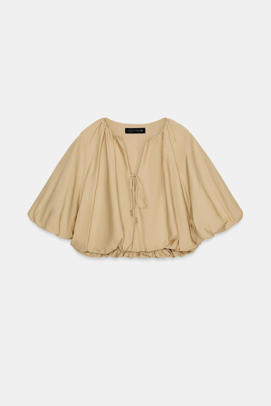 POPLIN BALLOON TOP - Zara фото 16