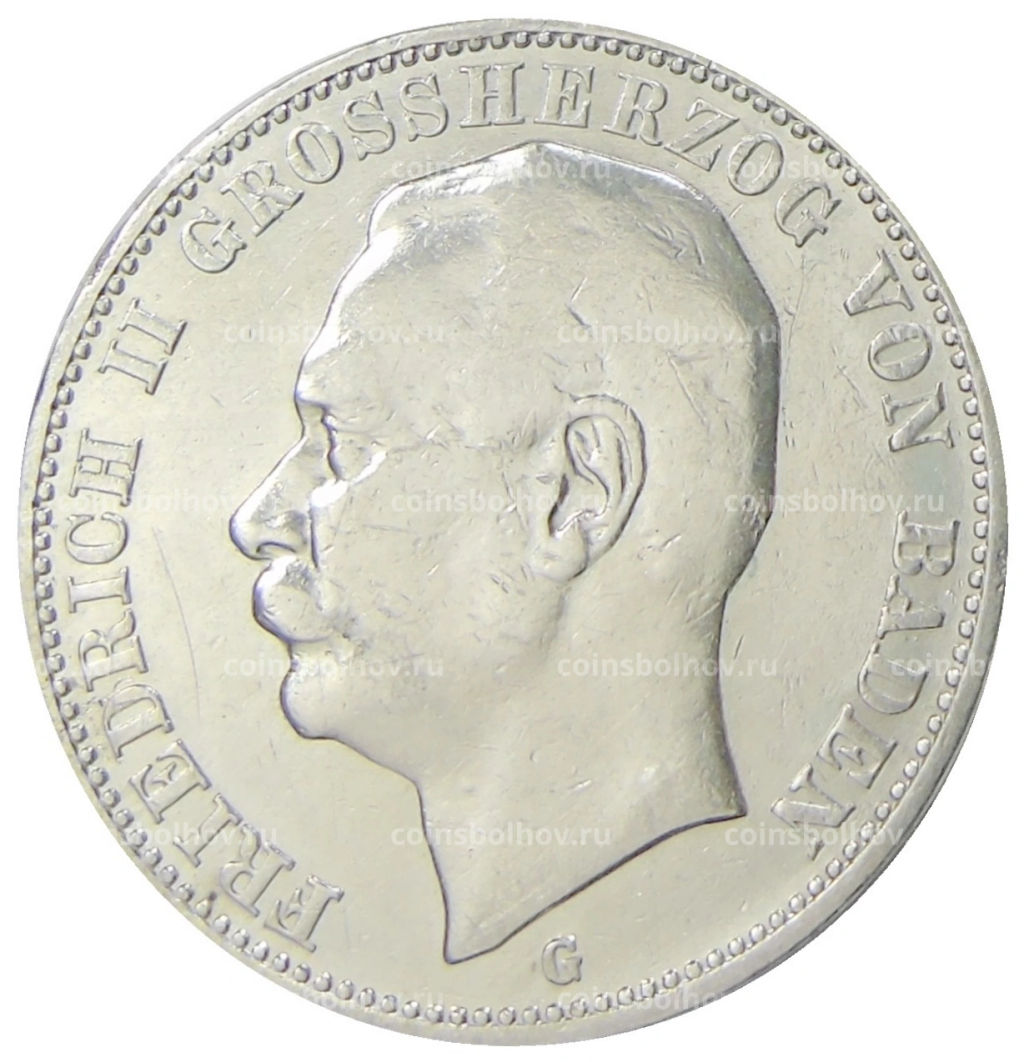 3 марки 1909 года G Германия (Баден)