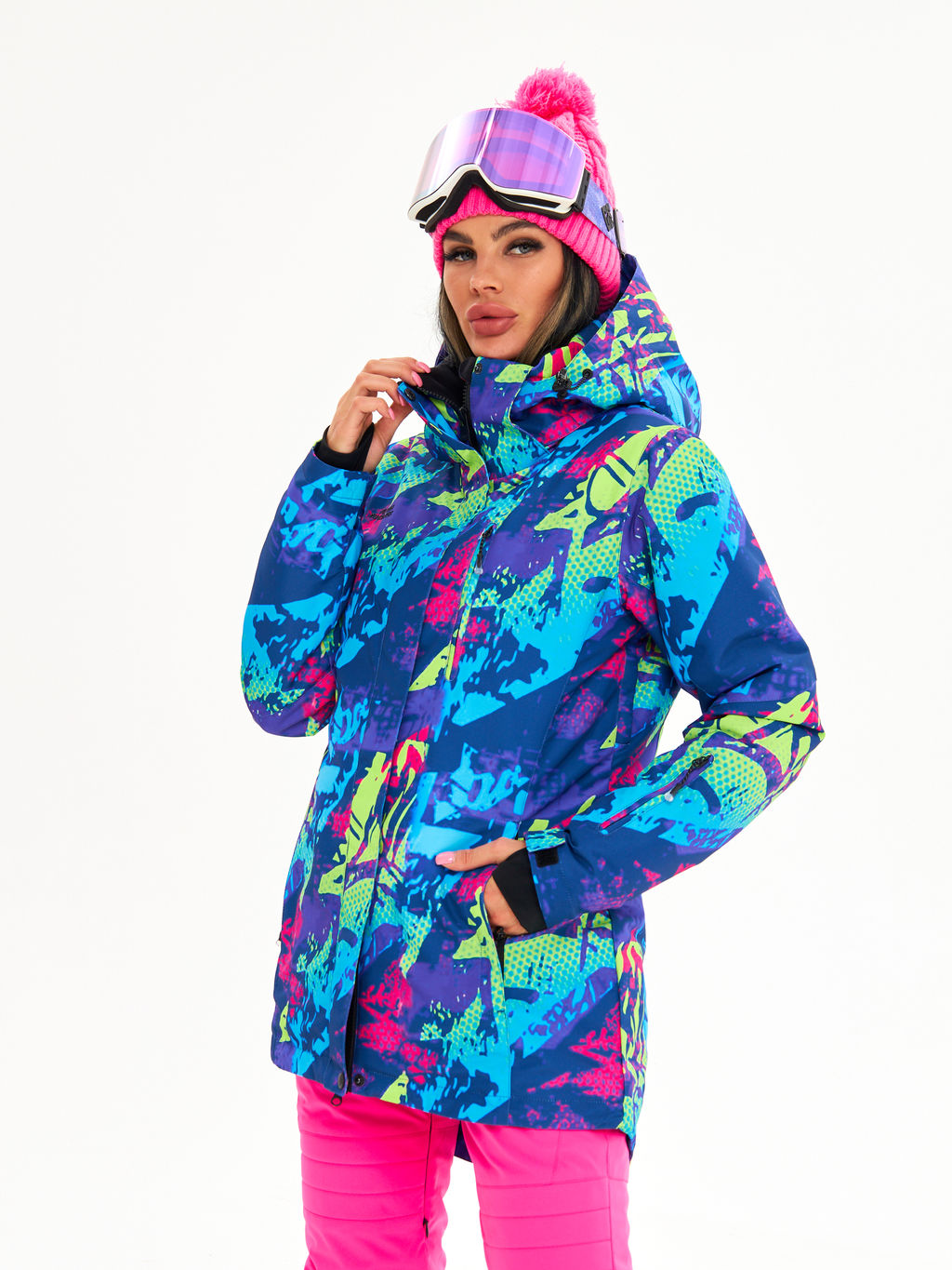Женская горнолыжная сноубордическая куртка Alpha Endless Ultra Chaleur SNB 423/316_8 Разноцветный  фото 4