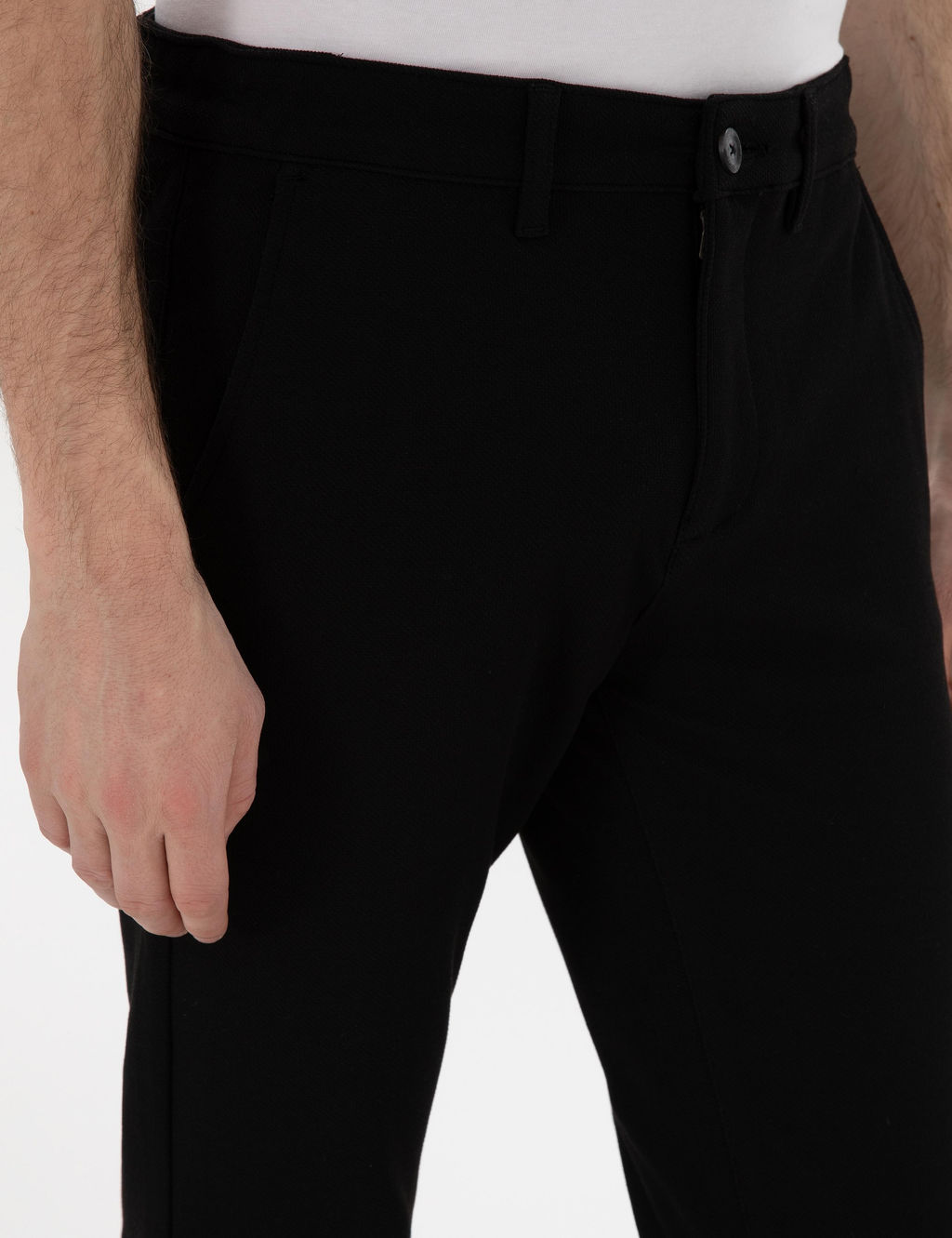 Siyah Slim Fit Kanvas Pantolon - Pierre cardin фото 5