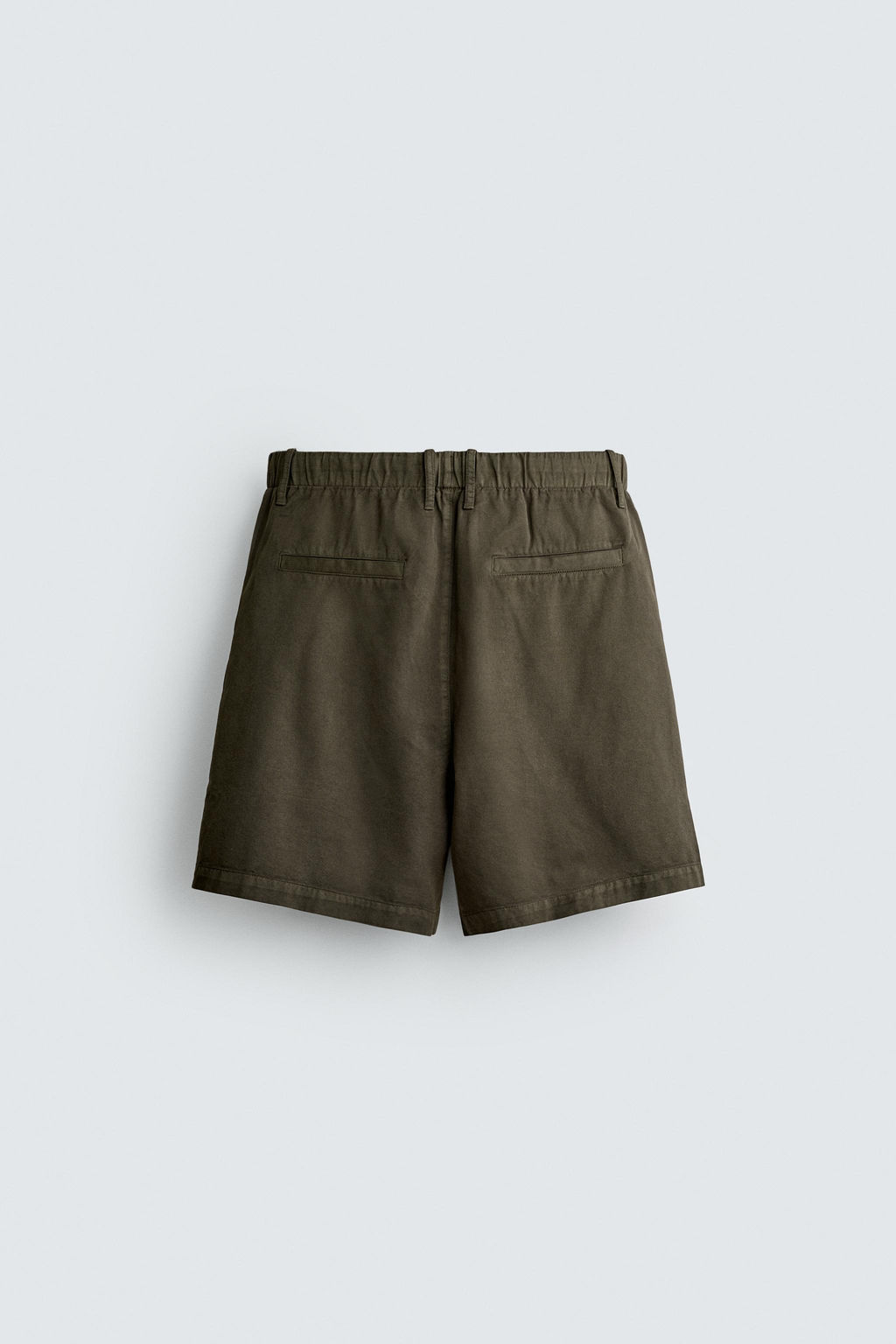BERMUDA REGULAR FIT ALGOD?N - LYOCELL / Blanco roto - Zara фото 8
