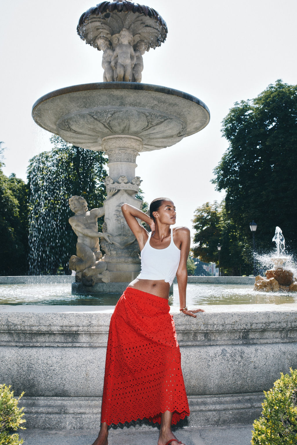 Falda con bordado ingl?s - H&m фото 6