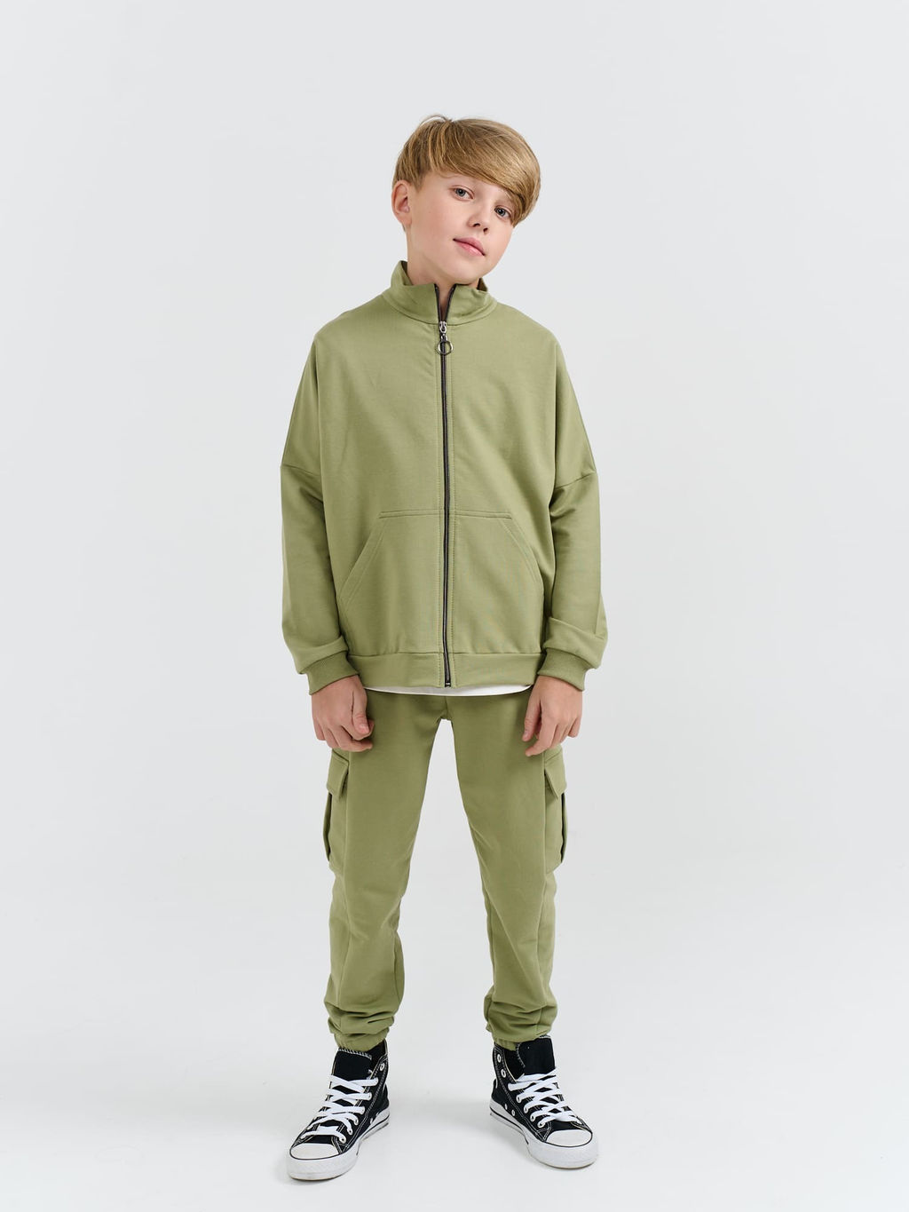 Костюм облегченный с олимпийкой Олива 7+ - Bungly фото 2