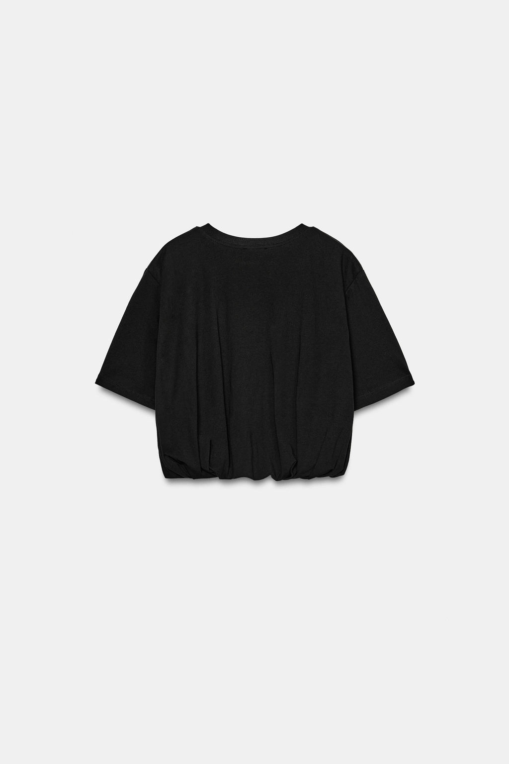 CAMISETA CROPPED ABULLONADA / Negro - Zara фото 6