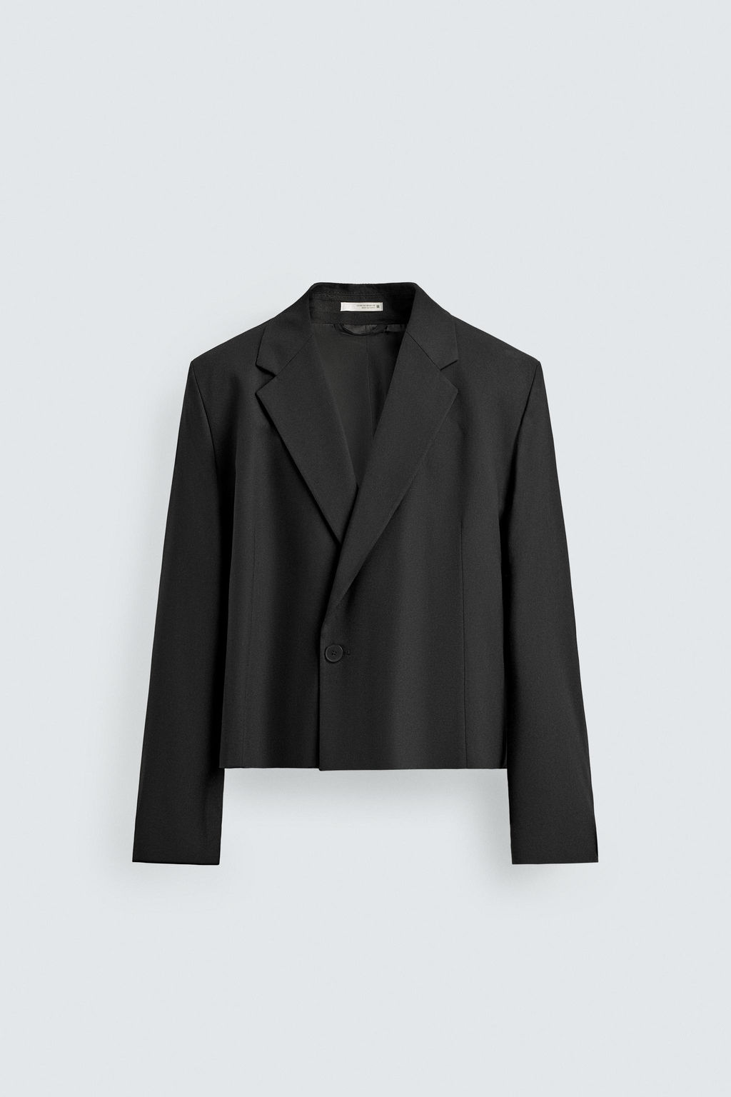 BLAZER CROPPED FIT TRAJE / Negro - Zara фото 8