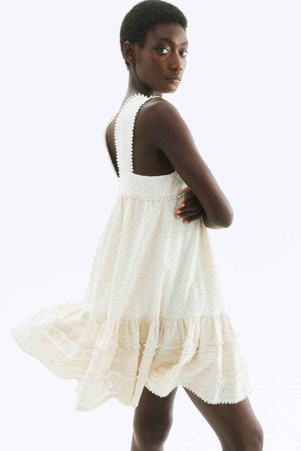 Vestido bordado de algod?n - H&m фото 3