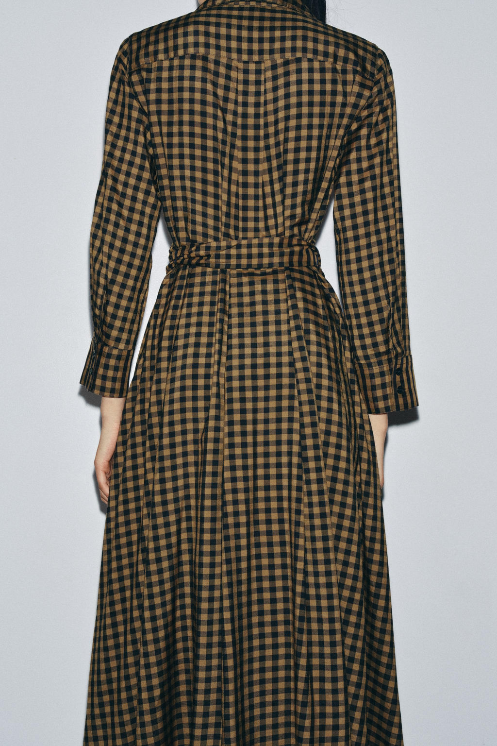 CHECK SHIRT DRESS ZW COLLECTION - Zara фото 3