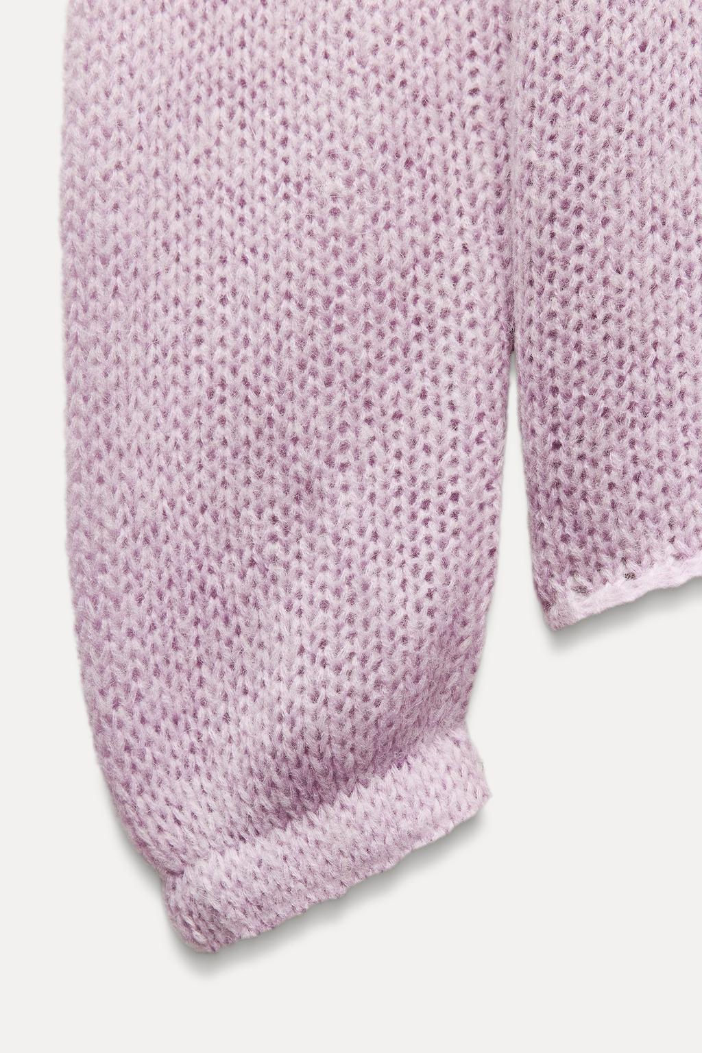 HIGH NECK KNIT SWEATER - Zara фото 8