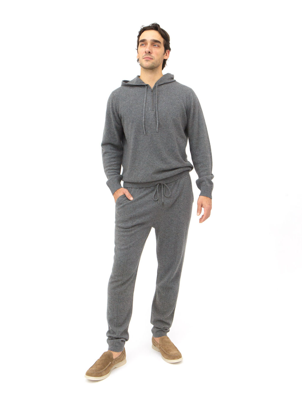 Брюки мужские из кашемира KM150972 графит