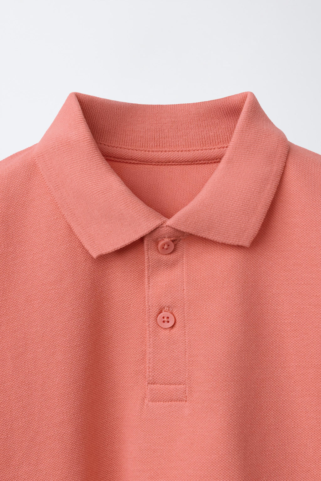 POLO B?SICO PIQU? / salmon/oscuro