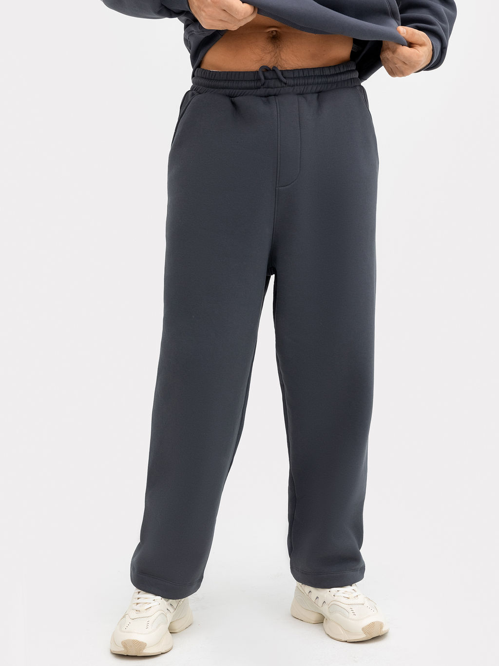 Брюки мужские в графитово-сером оттенке - Mark formelle фото 3