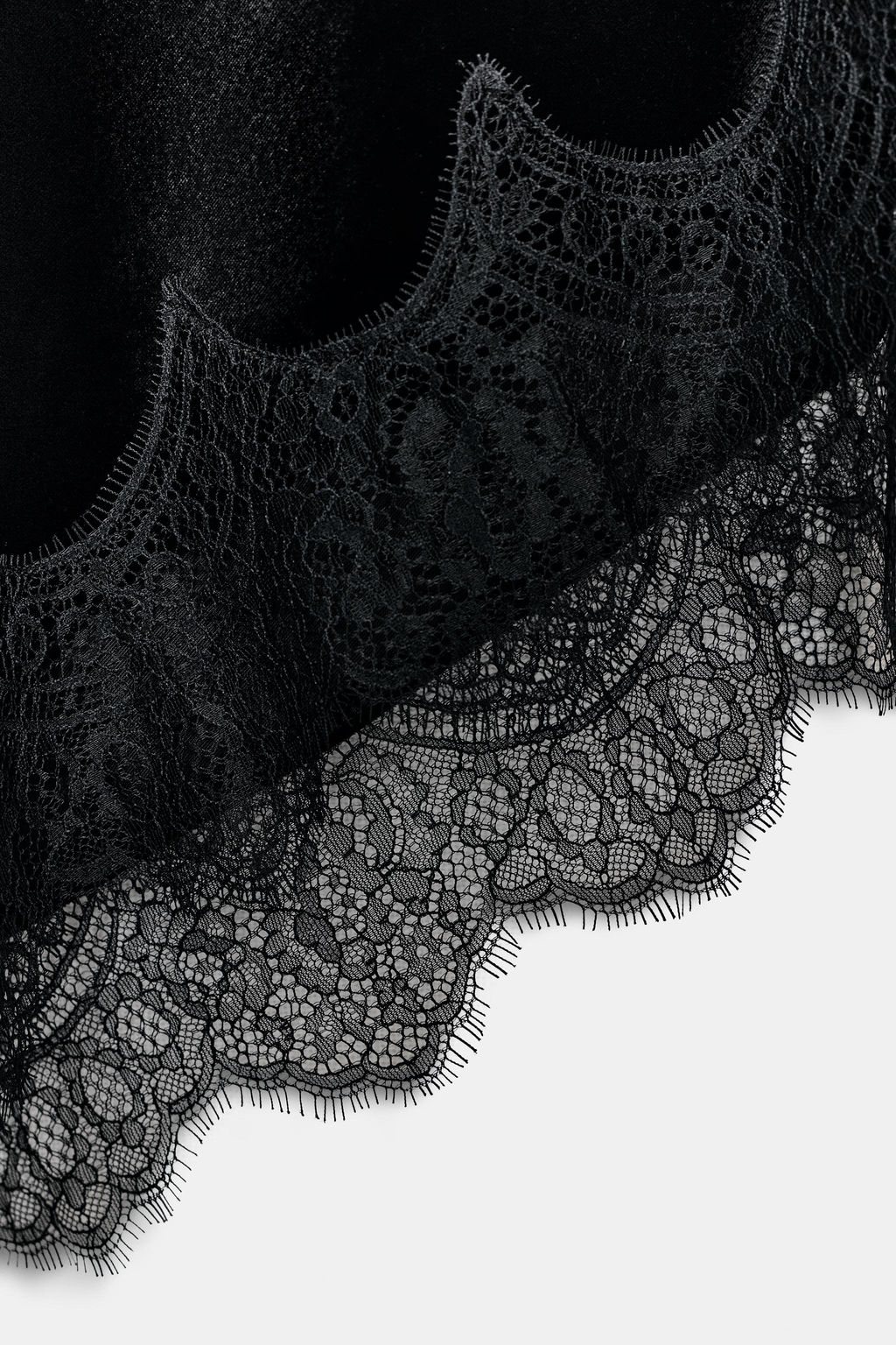 VELVET LACE MIDI DRESS