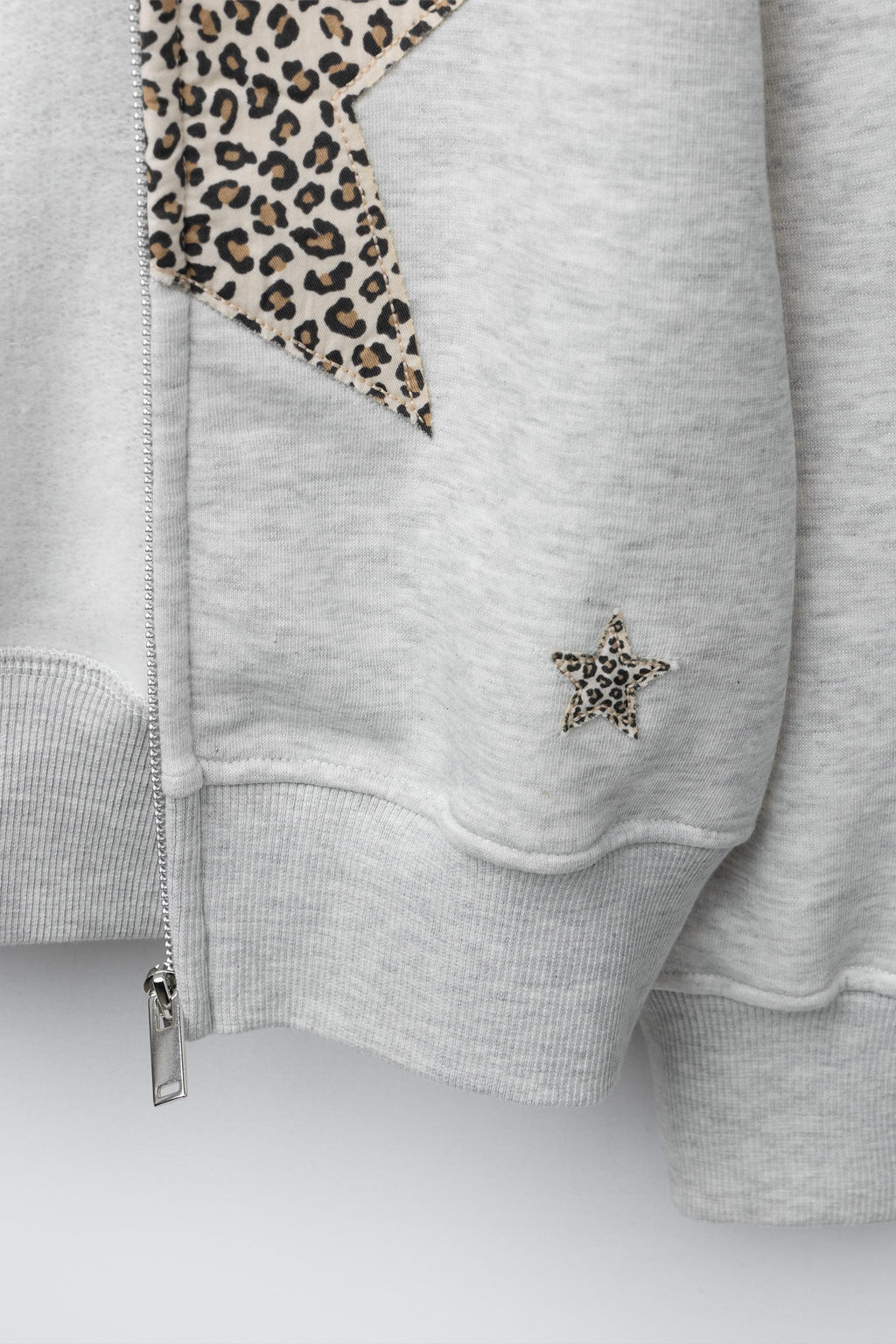 ANIMAL PRINT STAR ZIP-UP HOODIE - Zara фото 4