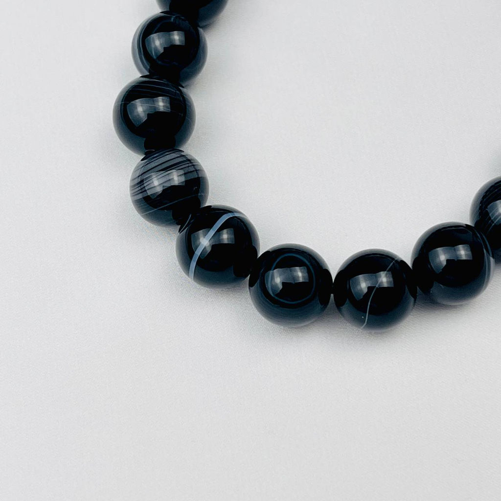 Браслет из полосатого Агата 20 см