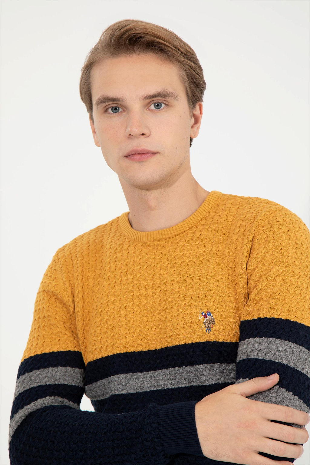 Мужской темно-синий свитер Скидка 30% на трикотаж в корзине - U.s. polo assn фото 3