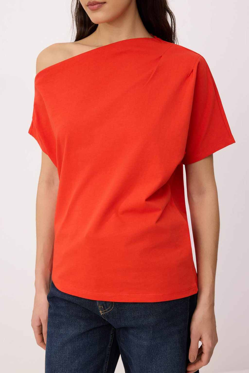 Ekru Regular/Normal Kal?p Kay?k Yaka K?sa Kollu 24/1 penye suprem Orme T-Shirt TWOSS26TS00184 - Trendyolmilla фото 11