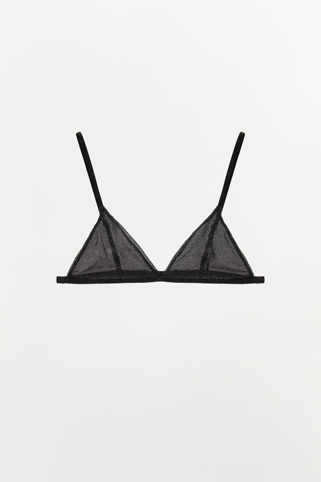 METALLIC THREAD TRIANGLE BRALETTE - Zara фото 4