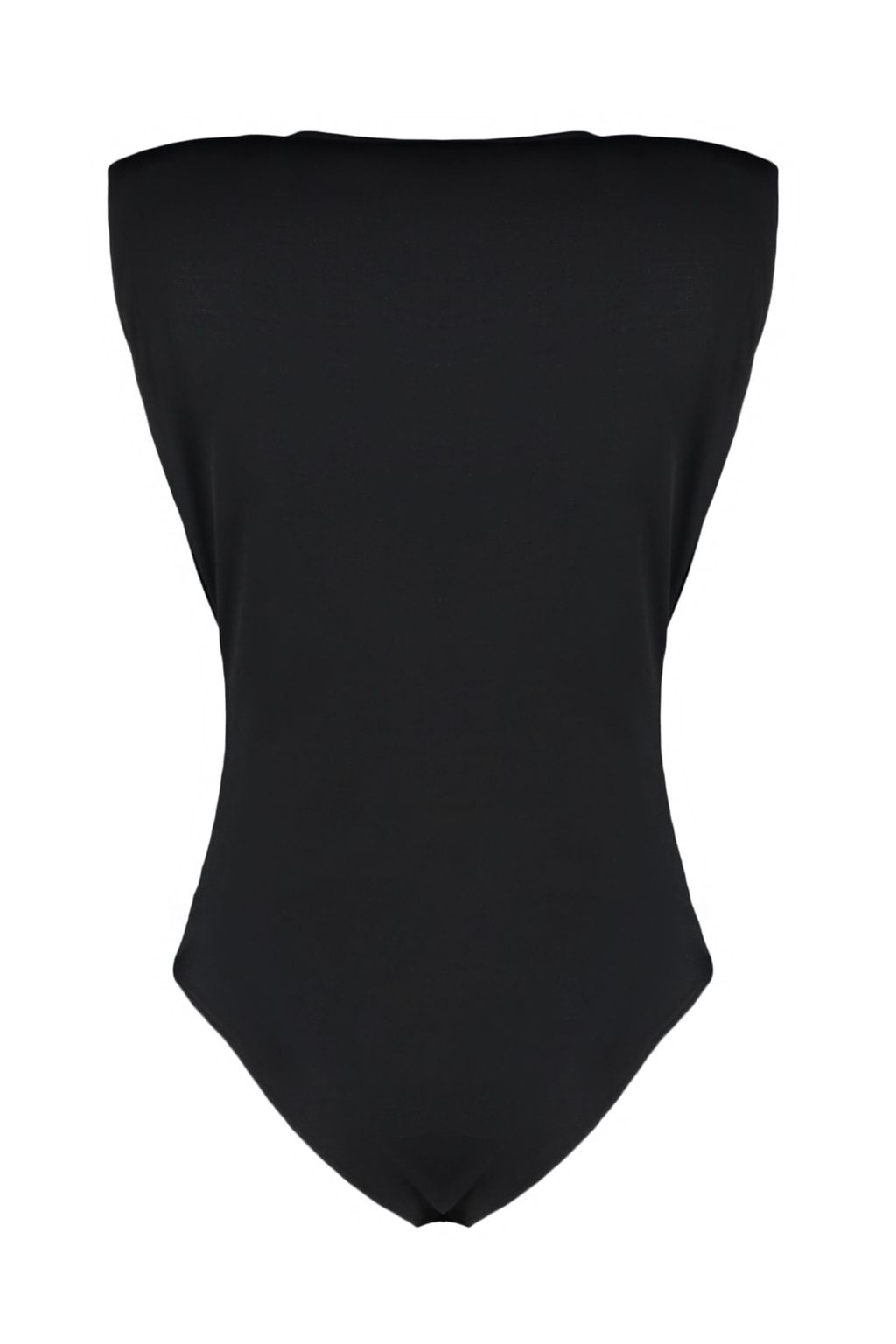 Siyah Vatkal? Kruvaze Yaka Esnek C?tc?tl? Orme Body TWOSS23BD00007