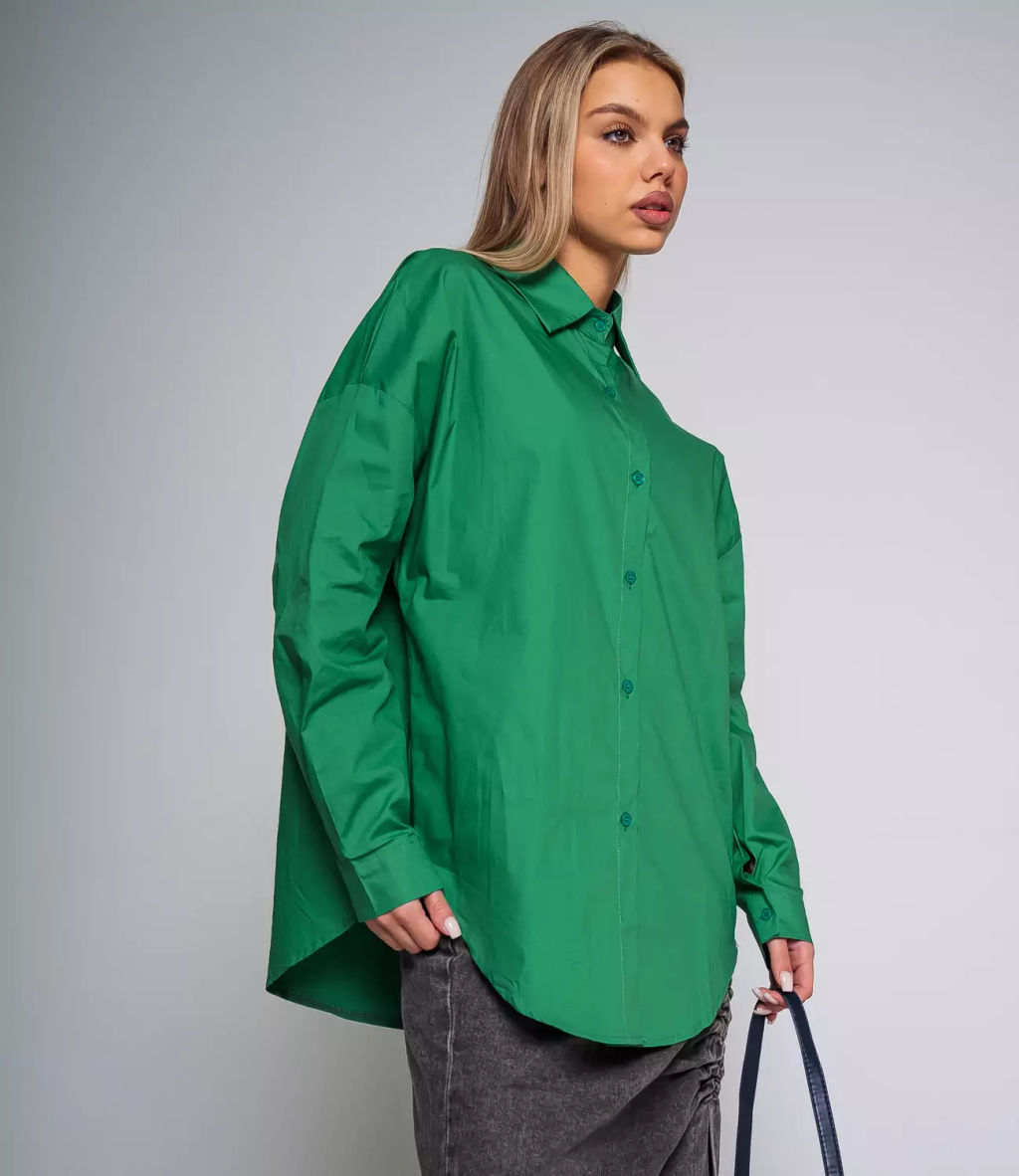 Рубашка #КТ3160 (7), зеленый - Dommod фото 2