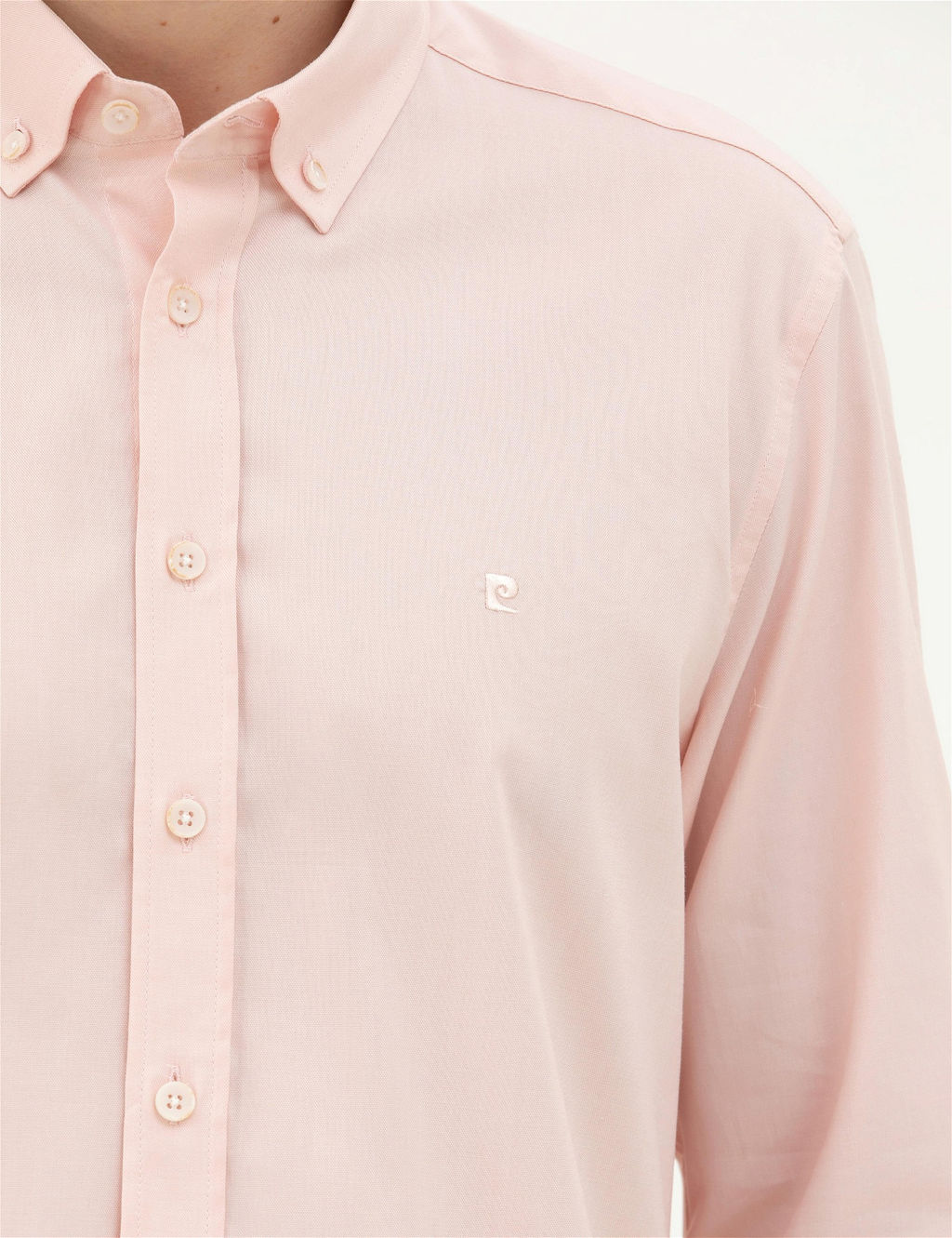 A__k Pembe Slim Fit Uzun Kollu G_mlek