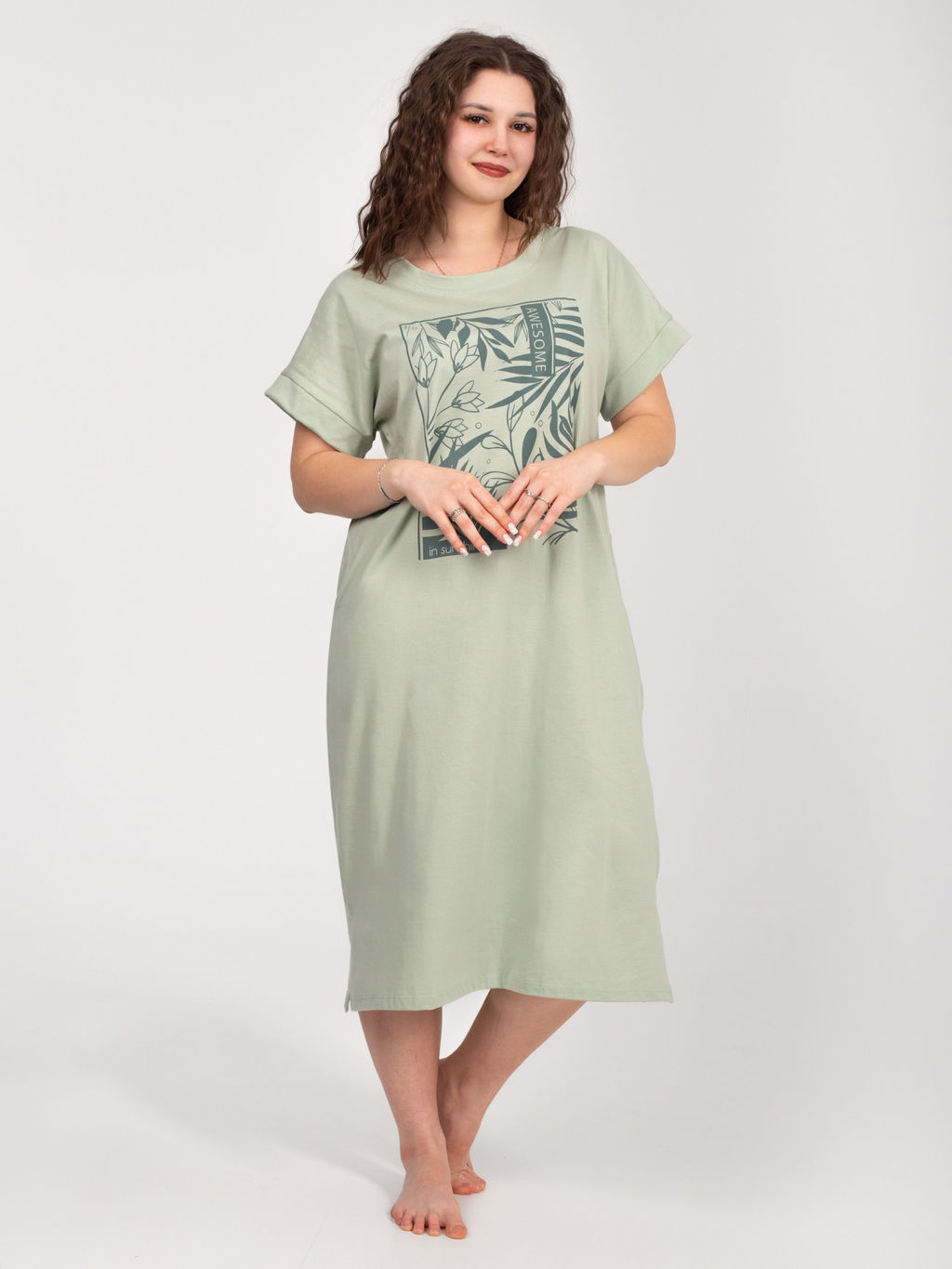 Платье женское кулирка "ГАРМОНИЯ" ШАЛФЕЙ