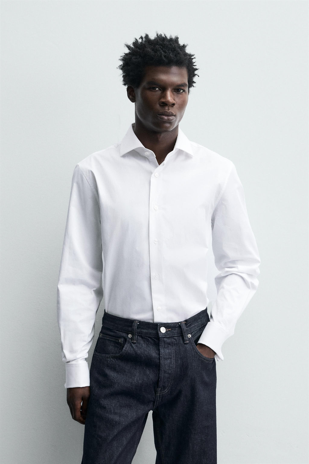 TEXTURED SHIRT WITH CUFFLINKS - Zara фото 10