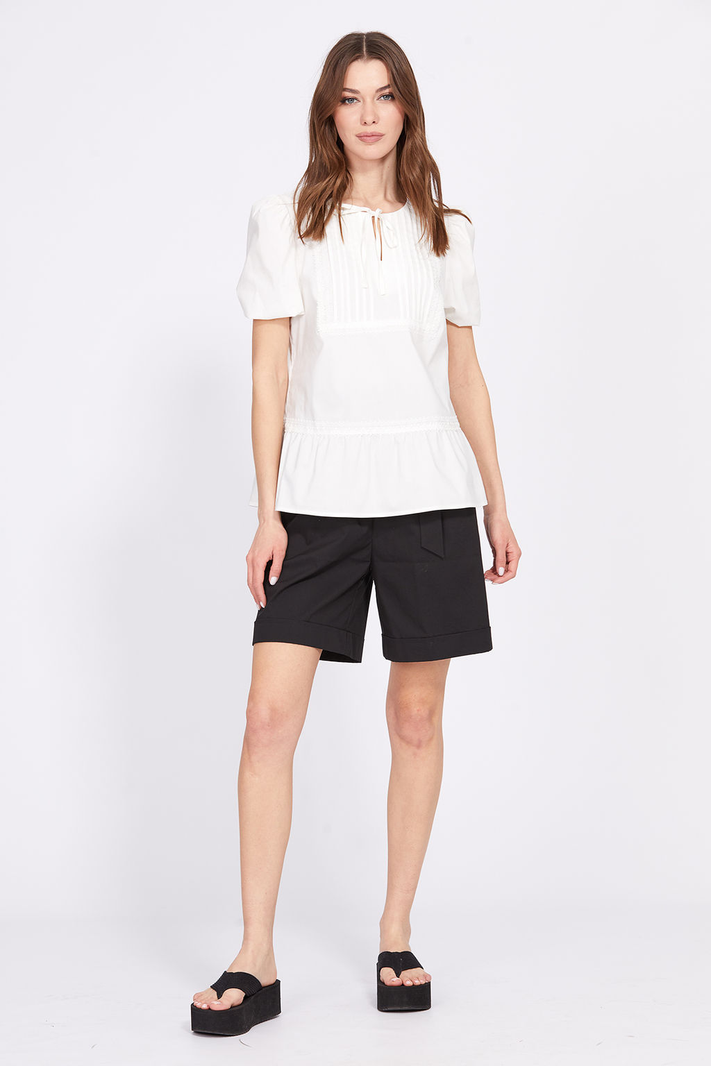 Блузка 2412 молочный - Eola фото 5