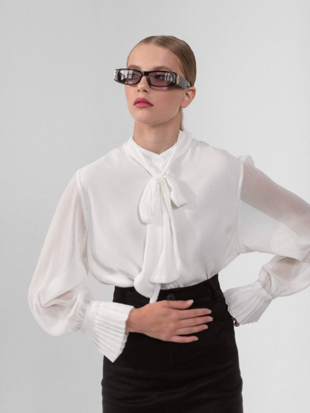 Блузка Лола (белый) - Nadi bordo фото 11